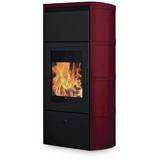 Edilkamin wasserf. Kaminofen Flamma 14 CS | 14,2 kW | Keramik Bordeaux