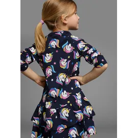 Kidsworld Jerseykleid in marine-bedruckt | Gr.: 116/122