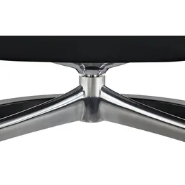 Stressless Relaxsessel mit Hocker Leder 82 x 112 x 78 cm Schwarz