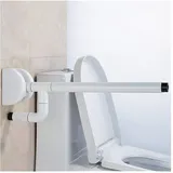 CRAGCO Badezimmer Handlauf Faltbare Multifunktion Sicherheit rutschfeste Barrierefreie Ältere Behinderte Toilette Badezimmer Toilette 60CM (Color : Weiß)