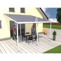 Gutta Terrassenüberdachung Typ E 426 x 406 cm weiß