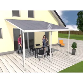 Gutta Terrassenüberdachung Typ E 426 x 406 cm weiß