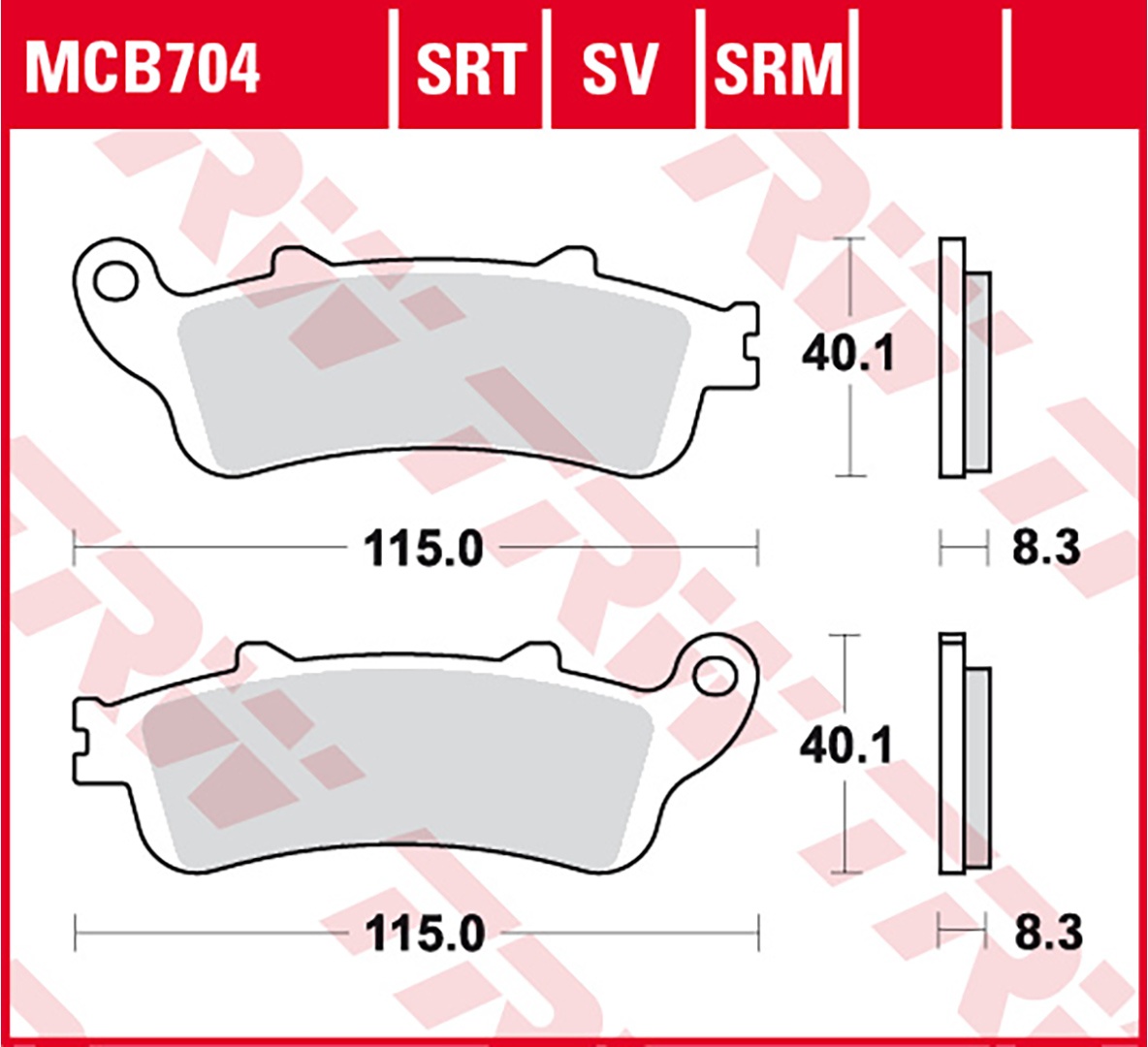 TRW Lucas TRW Lucas remblok MCB704SRM