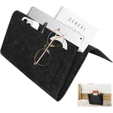 Orixo Filz Betttasche Zum Einhängen, 32cm X 22cm Bett Organizer, Bett- Oder Sofa-Organizer Mehrfachtasche Babybett für Bücher, Zeitschriften, 13 Zoll Laptops, Ipad, Mobiltelefon, Fernbedienungen