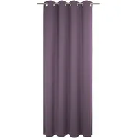 ADAM Audio Vorhang ADAM "Uni Collection", lila (aubergine), B:142cm H:175cm, Baumwolle (Bio-Baumwolle), Gardinen, Blickdichter aus 100% Bio-Baumwolle