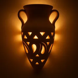 Marrakesch Orient & Mediterran Interior Wandlampe Amphore