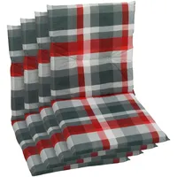 GO-DE Sitzauflage GO-DE, rot, B:48cm H:5cm T:98cm, Baumwolle, Polyester,
