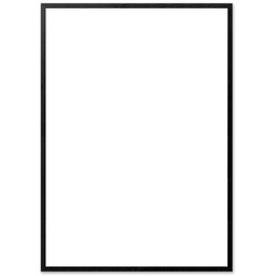 The Poster Club - Bilderrahmen Eiche schwarz, Echtglas, 50 x 70 cm