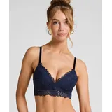 Hunkemöller Andrea Padded Non-Wired Bra Bügelloser BH Blau 75C