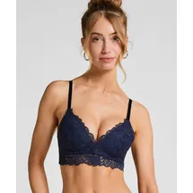 Hunkemöller Andrea Padded Non-Wired Bra Bügelloser BH Blau 75C