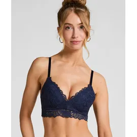 Hunkemöller Andrea Padded Non-Wired Bra Bügelloser BH Blau 75C