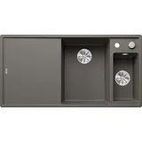 Blanco Axia III 6 S rechts Einbauspüle silgranit vulkangrau Handbetätigung 1000 x 510 mm