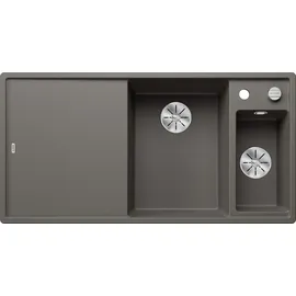 Blanco Axia III 6 S rechts Einbauspüle silgranit vulkangrau Handbetätigung 1000 x 510 mm