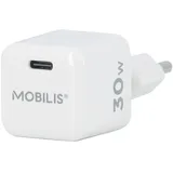 Mobilis Nano Wall Charger 30W USB C GaN Multimedia-Technik Smartphone Zubehör