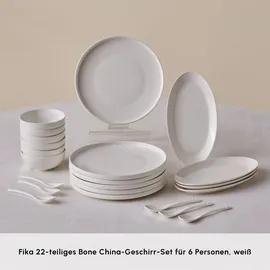KARACA Forever Bone Fika Tafelservice 22-tlg. elegantes Frühstücksset