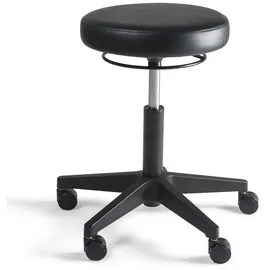 Lüllmann Arbeitsdrehhocker Schwarz