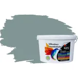 RyFo Colors Fassadenfarbe Silikonharz Fassadenfarbe Fjordgrau 10l, 1 L ca. 6 m2, Wasserabweisend, diffusionsfähig, schützt vor Schmutz, Algen, Pilzen grau