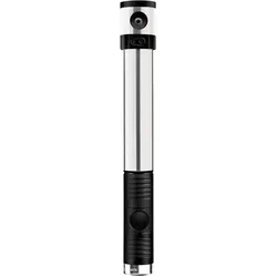 Crankbrothers Klic HV Handpumpe/CO2-Pumpe, analoges Manometer, inkl. Rahmenhalter, silver