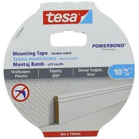 Tesa 77743-00002-00 SMS Permanentes doppelseitiges Montageband für Tapeten 5m