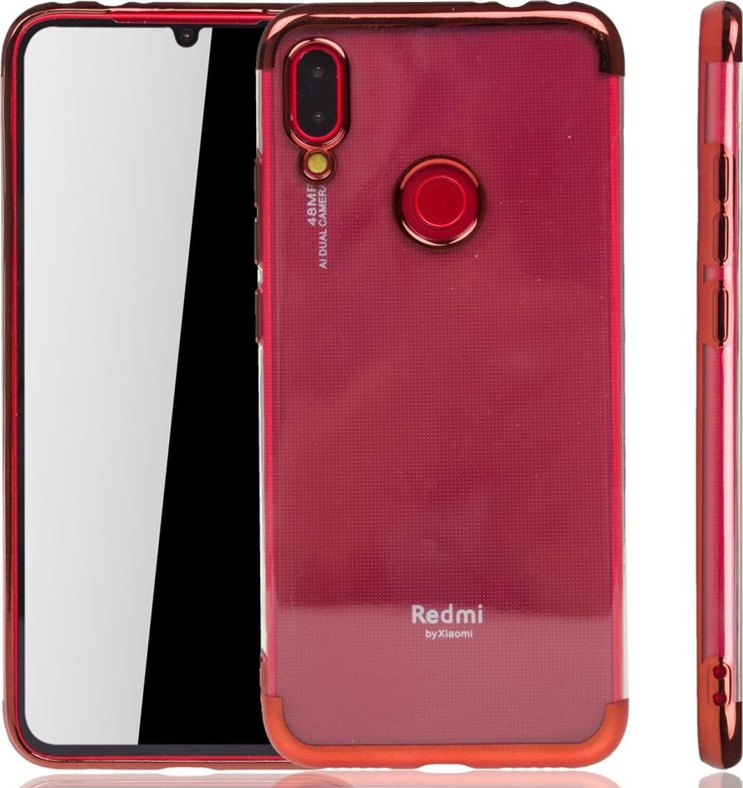 König Design Xiaomi Redmi Note 7 Hülle Case Handy Cover Schutz Tasche Schutzhülle Bumper Rot (Xiaomi Redmi Note 7 Pro, Xiaomi Redmi Note 7), Smartphone Hülle, Rot