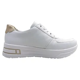 Rieker N8100 Damen Weite Weit/Beige/Weiß 38