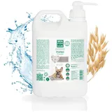 MENFORSAN Hundeshampoo mit Haferflocken | Weichmachende und beruhigende Wirkung | Für empfindliche und empfindliche Haut | 100% natürlicher Hafer | Milder Duft | 5L