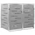 vidaXL Mülltonnenbox für 2 Tonnen 138 x 77,5 x 115,5 cm grau