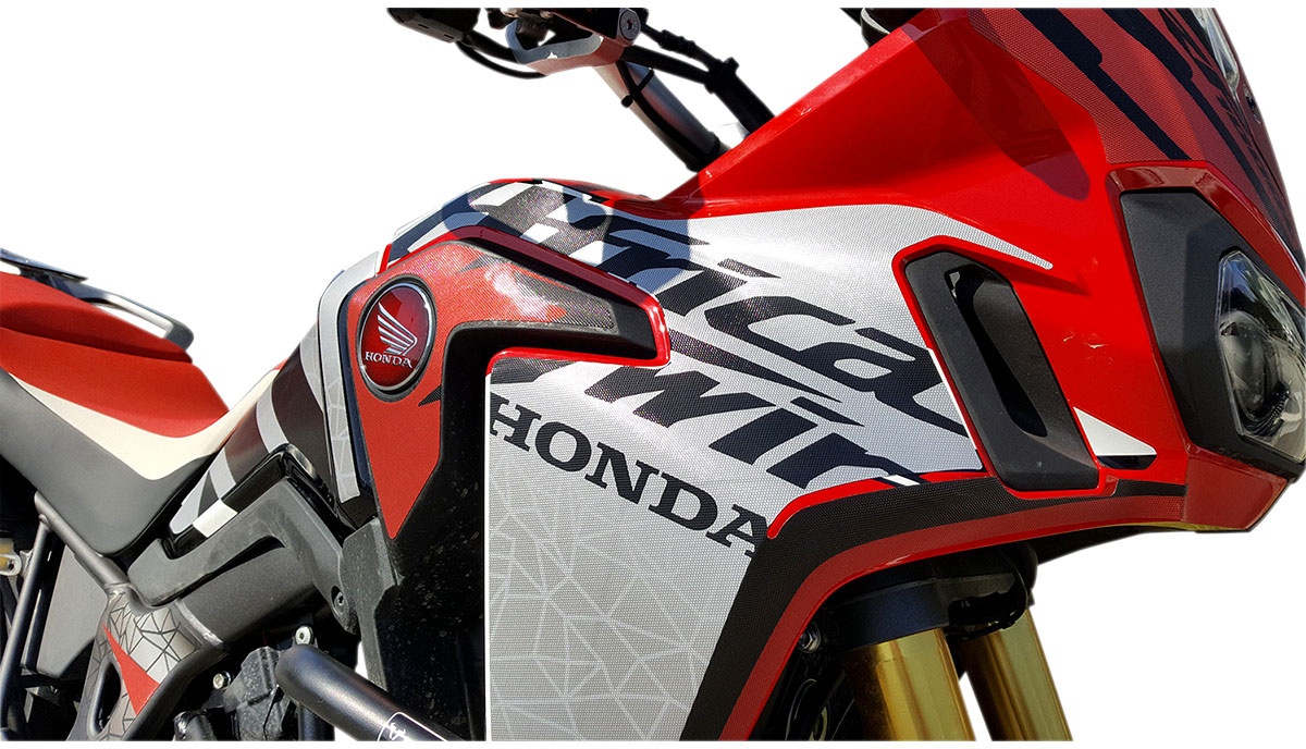 Uniracing Honda CRF 1000L Africa Twin, kit de décalcomanies - Noir/Gris/Rouge