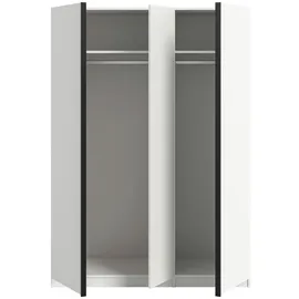 Livetastic Drehtürenschrank OAKLAND 130 x 183 x 53 cm Weiß