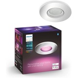 Philips Hue White & Col. Amb. Xamento Einbauspot silber 1er