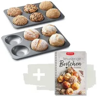 Betty Bossi Knusprige Brötchen Buch + Backform Set Backbuch