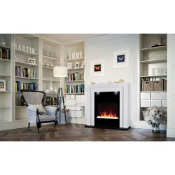 Chemin'Arte Elektrischer Standkamin Hampton 109 cm mit LED-Flammeneffekt - 123