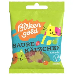 Birkengold Saure Kätzchen ohne Gelatine - zuckerfrei