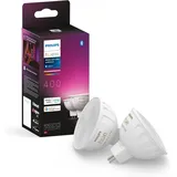 Philips Hue White Ambiance & Color MR16 LED Lampe 2Er Pack, Dimmbare LED Lampe F