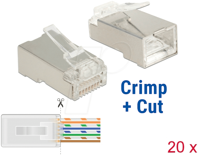 rj45 stecker 20 stck