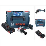 Bosch GWX 18V-15 SC Akku Winkelschleifer 18 V 125 mm BITURBO X-LOCK + 1x ProCORE Akku 8,0 Ah + Ladegerät + L-BOXX