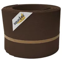 zaunzu® Sichtschutz Rille 10x Einzelstreifen 255 x 10 cm Braun