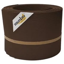 zaunzu® Sichtschutz Rille 10x Einzelstreifen 255 x 10 cm Braun