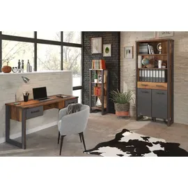 trendteam Büroschreibtisch Prime Alteiche / Grau