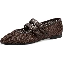 TAMARIS Da.-Ballerina für Damen, braun, Größe 39 EU