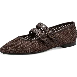 TAMARIS Da.-Ballerina für Damen, braun, Größe 39 EU