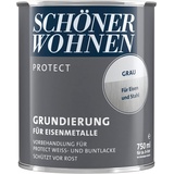 750ml Schöner Wohnen Protect Grundierung für Eisenmetalle grau