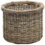 Kouboo Rattan Kobo rund Log und Aufbewahrungskorb, grau