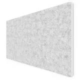 linovum Wandpaneel vilz XXL Filz Akustikpaneel 170x85x2,4 cm - Schallabsorber fuer Buero, Aus 100% recyceltem PET grau