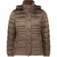 Cartoon Steppjacke mit abnehmbarer Kapuze Rain Drum,36 - braun 36