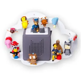 moin minis Kinderregal Wolke 20 Figuren Stahl weiß