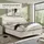 ed exciting design Boxspringbett 180x200 in Ivory - Bequemes Doppelbett mit Kokosmatte