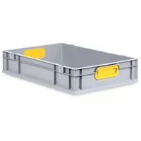 Proregal Eurobox gelb Kunststoff, Rechteckig, 40x12x60 cm, Ordnen |