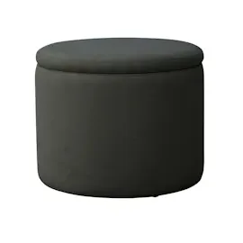 Svita Amber Aufbewahrungsbox mit Deckel Hocker mit Stauraum Sitzhocker Anthrazit