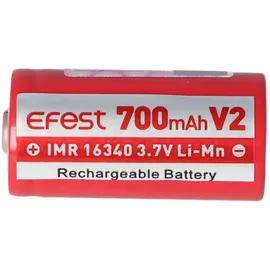 EFEST IMR 16340 V2 700mAh 3,7V Pluspol erhöht LiMn (IMR) Akku